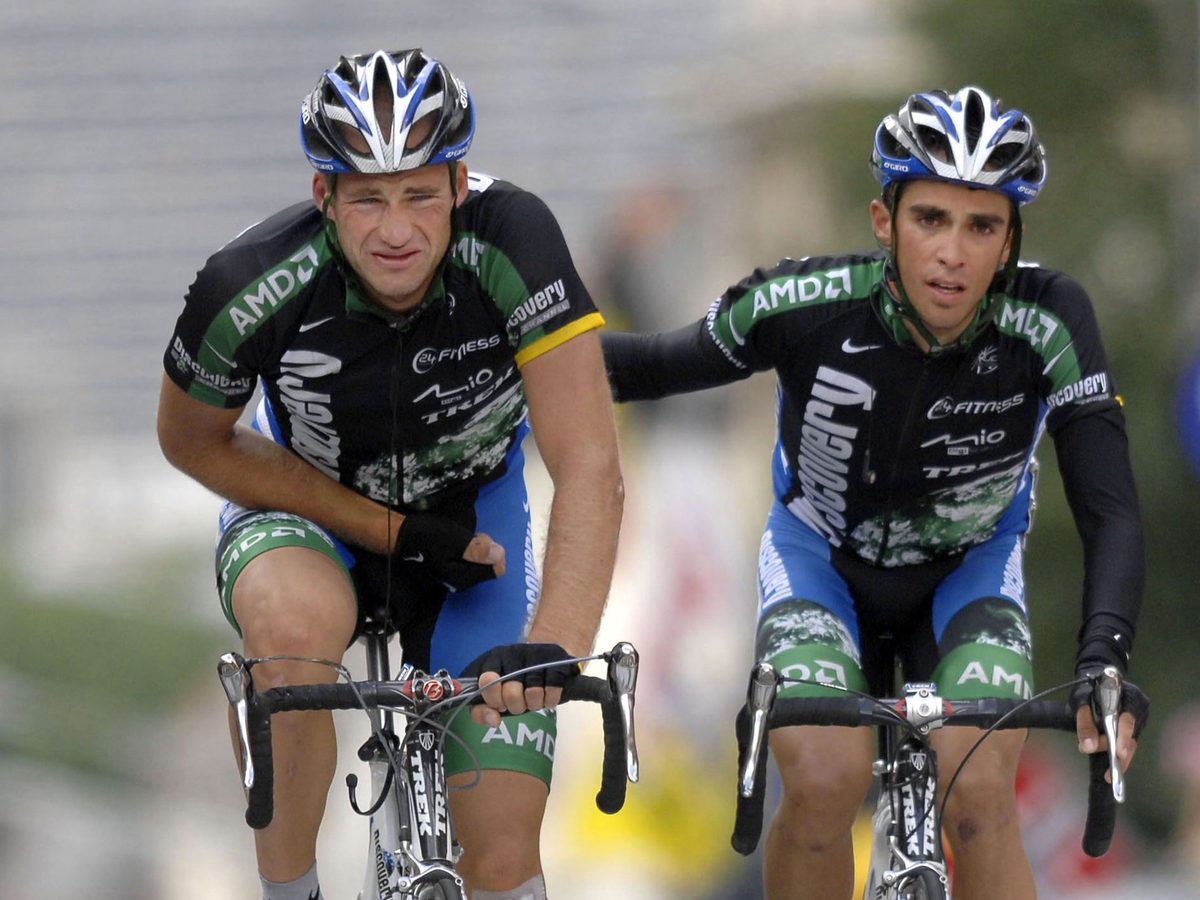 Tomas Vaitkus ir Alberto Contador, Tour de France 2007